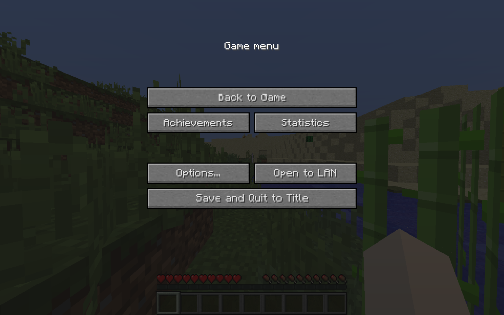 Options Menu - Minecraft Training Tutorial