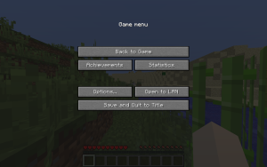 Options Menu: Minecraft