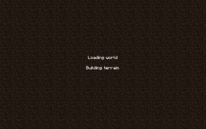 Load Screen in Minecraft