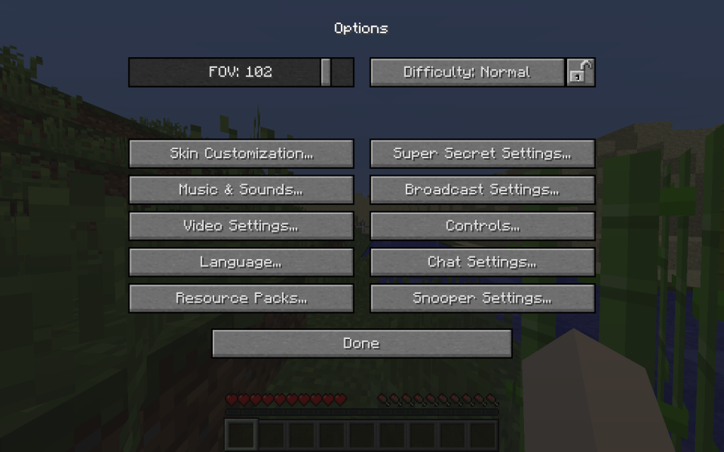 Options Menu - Minecraft Training Tutorial