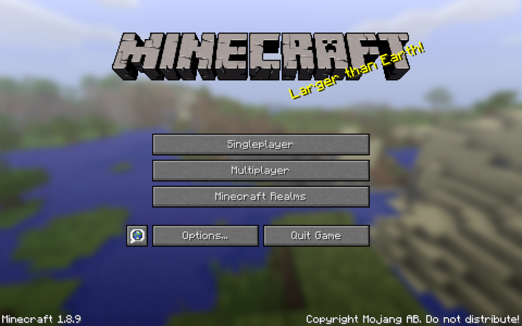 Minecraft Title Screen - Minecraft Training Tutorial