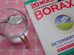 DIY Slime ingredients (Borax and Water - Activator)